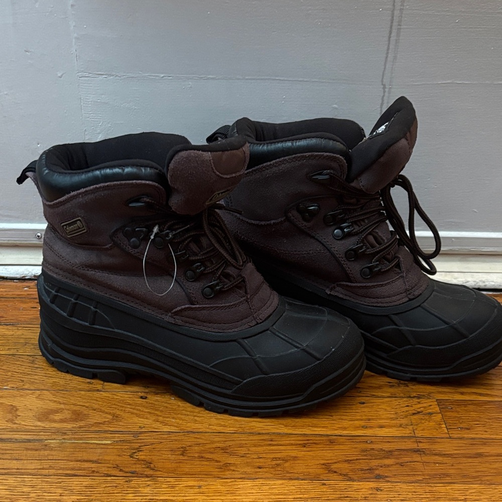 3M Thinsulate Men's Dark Brown and Black Snow Boots
